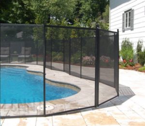 removable mesh pool fence